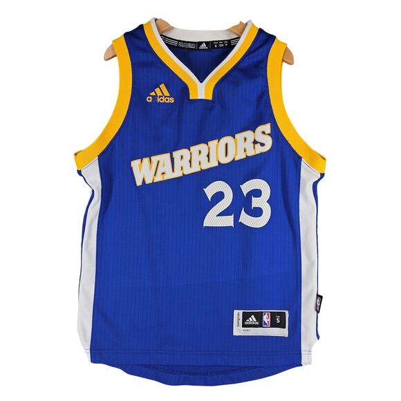 ADIDAS YOUTH BLUE WARRIORS DRAYMOND GREEN 23 BASKETBALL JERSEY CLASSIC SMALL - Picture 1 of 7
